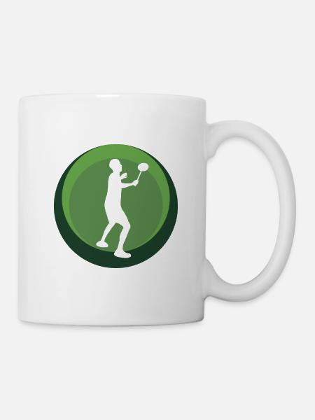 Badminton Clear Drop - Tasse - Weiß