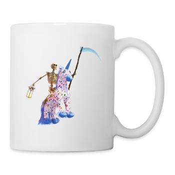 Le cheval de la Faucheuse effrayante - Mug blanc - blanc - Droite