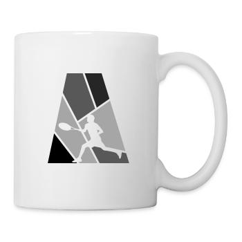 Tennis Racket Forehand Backhand Tennis Stroke - Mug - white - Right