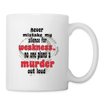 Silent strength! - Mug - white - Right