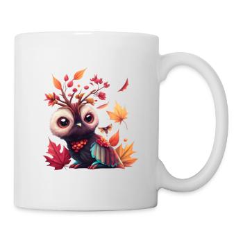 Herbst Wächter Eule - Tasse - Weiß - Rechts