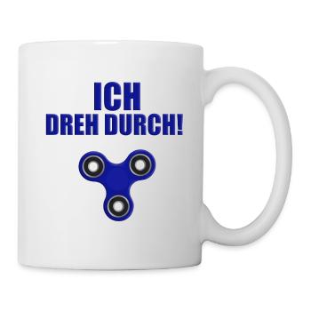 ICH DREH DURCH! - SPINNER - FIDGET TOY - SPIELZEUG - Tasse - Weiß - Rechts