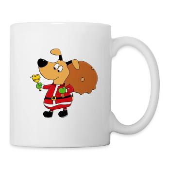 HUND - WEIHNACHTEN - GESCHENKE - GLOCKE - TIER - Tasse - Weiß - Rechts