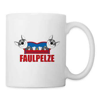 FAULPELZE - HUSKYS - HUNDE - WOLFSHUNDE - TIERISCH - Tasse - Weiß - Rechts