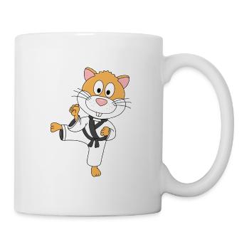 KARATE - KAMPFSPORT - SPORT - HAMSTER - TIER - Tasse - Weiß - Rechts
