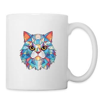 Colorpoint chat persan coloré aquarelle dessin animé - Mug blanc - blanc - Droite