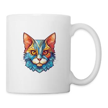 Bambino Katze Rasse Bunte Aquarell Illustration - Tasse - Weiß - Rechts