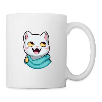 Arabian Mau Cat Cartoon Watercolor Illustration - Mug - white - Right