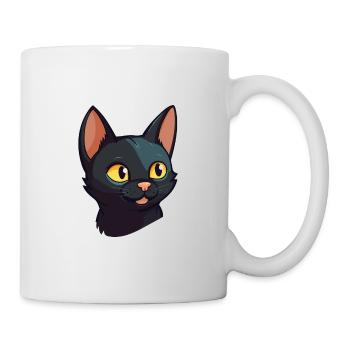 Illustration à l’aquarelle de dessin animé de chat de Bombay - Mug blanc - blanc - Droite