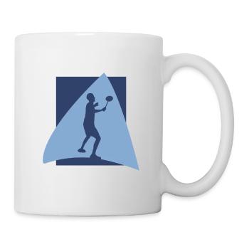 Badminton Player Drop - Mug - white - Right
