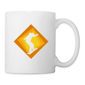 Snowboarding Snowboardfahren - Tasse - Weiß - Rechts
