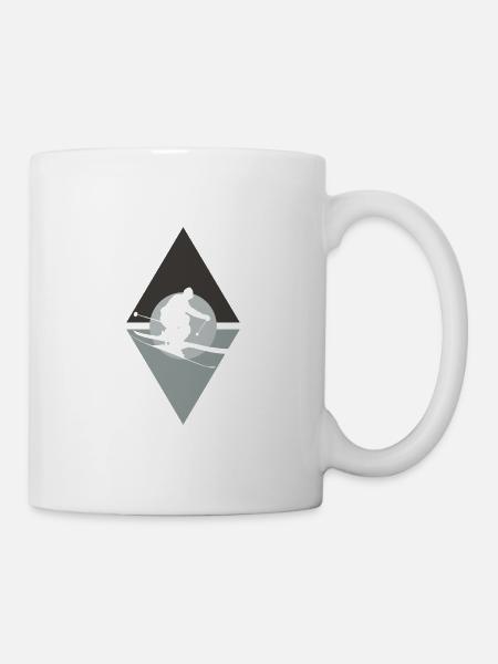 Skiing Skigebiet - Tasse - Weiß