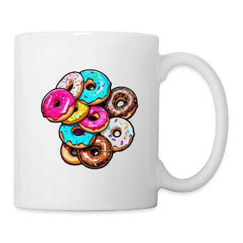 Beignets / Bonbons / Glaçage / Dessert / Pâtisserie - Mug blanc - blanc - Droite