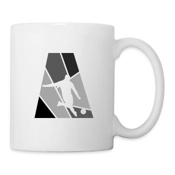 Tormann Verteidiger Fussball - Tasse - Weiß - Rechts