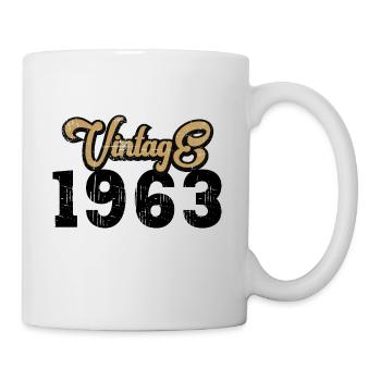 Millésime 1963 - Mug blanc - blanc - Droite