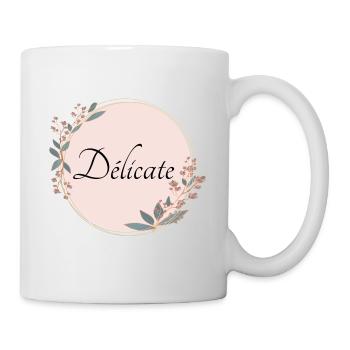 Délicate - Mug blanc - blanc - Droite