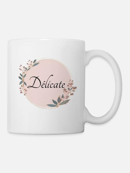 Délicate - Mug blanc - blanc