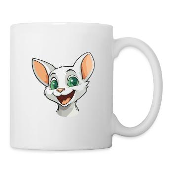 Donskoy Cat Cartoon Illustration à l’aquarelle - Mug blanc - blanc - Droite