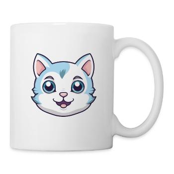 Foldex Katze Karikatur Aquarell Illustration - Tasse - Weiß - Rechts