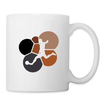 Fussball Fussballspieler Verteidiger Ballsport - Tasse - Weiß - Rechts