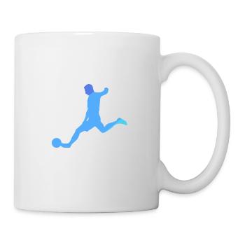 Joueur de football Joueur de football Kicker Joueur de football - Mug blanc - blanc - Droite