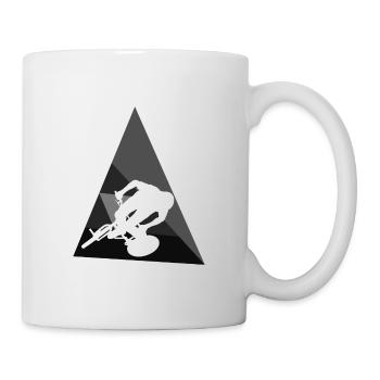 Mountain Biking Trail Downhiller - Mug - white - Right