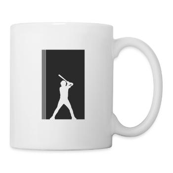 Baseball Baseballschläger Bat Catcher - Tasse - Weiß - Rechts