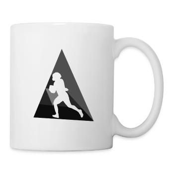 American Football Quarterback Rugby - Mug - white - Right
