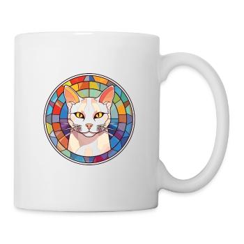 Burmilla Cat Colorful Watercolor Pet Illustration - Mug - white - Right