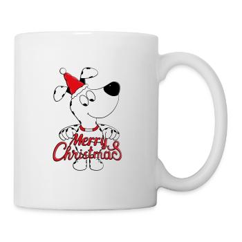 HUND - WEIHNACHTEN - HUNDE - TIER - TIERISCH - GUT - Tasse - Weiß - Rechts