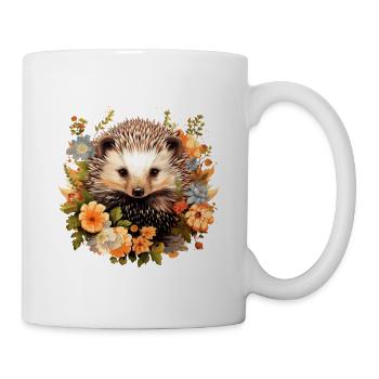 Hedgehog cottagecore - Mug - white - Right