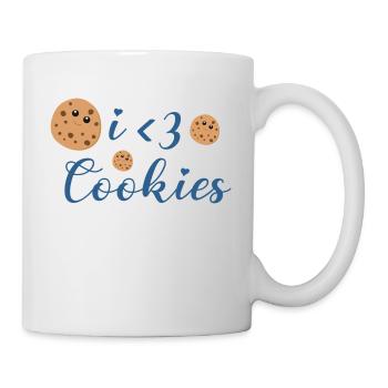 i love cookies - Tasse - Weiß - Rechts