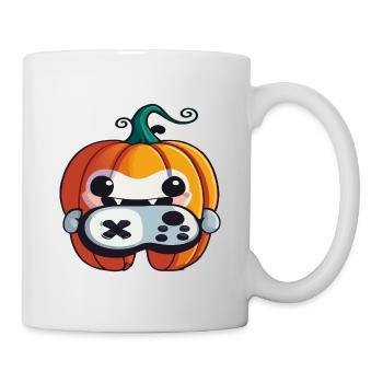 Halloween Little Gaming Pumpkin Ghost - Mug - white - Right