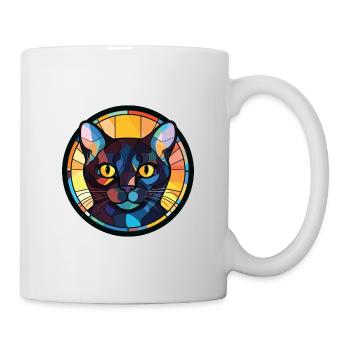Bombay Cat Breed Illustration aquarelle colorée - Mug blanc - blanc - Droite