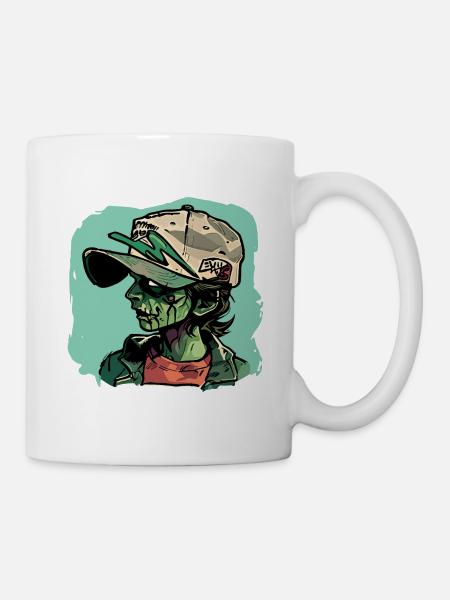 Zombie-Mädchen - Tasse - Weiß