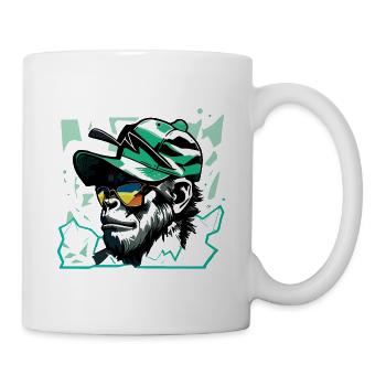 GorillArt - Tasse - Weiß - Rechts