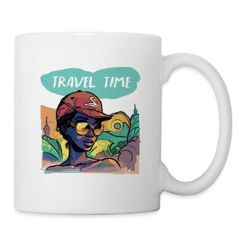Temps de trajet - Mug blanc - blanc - Droite