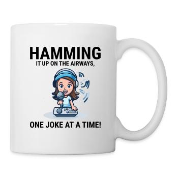 Opérateur Radio amateur DJ comique drôle dicton - Mug blanc - blanc - Droite