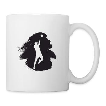 Volleyball player Beach volleyball Volleyball player - Mug - white - Right