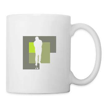 Golf Golfball Fairway - Tasse - Weiß - Rechts
