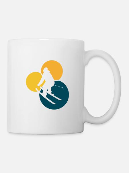 Ski Freeride - Mug blanc - blanc