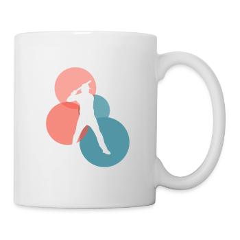 Baseballer Baseball Baseball - Tasse - Weiß - Rechts