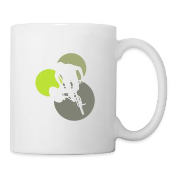 Piste de descente - Mug blanc - blanc - Droite