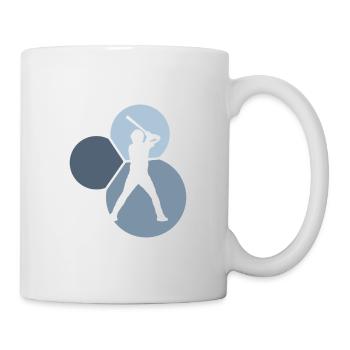 Baseball Baseballer - Tasse - Weiß - Rechts