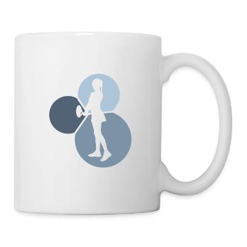 Joueur de tennis - Mug blanc - blanc - Droite