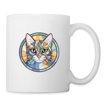 Minskin Cat Breed Illustration aquarelle colorée - Mug blanc - blanc - Droite