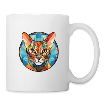 Ocicat Cat Breed Illustration aquarelle colorée - Mug blanc - blanc - Droite