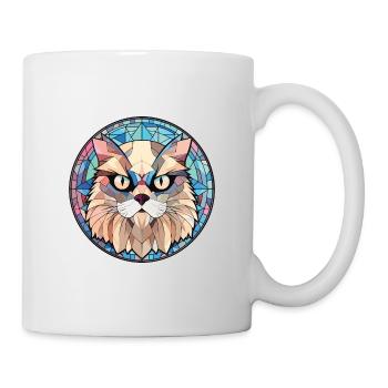 Chat de l’Himalaya aquarelle colorée Illustration pour animaux de compagnie - Mug blanc - blanc - Droite