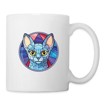 Korat Cat Cat Breed Illustration aquarelle colorée - Mug blanc - blanc - Droite