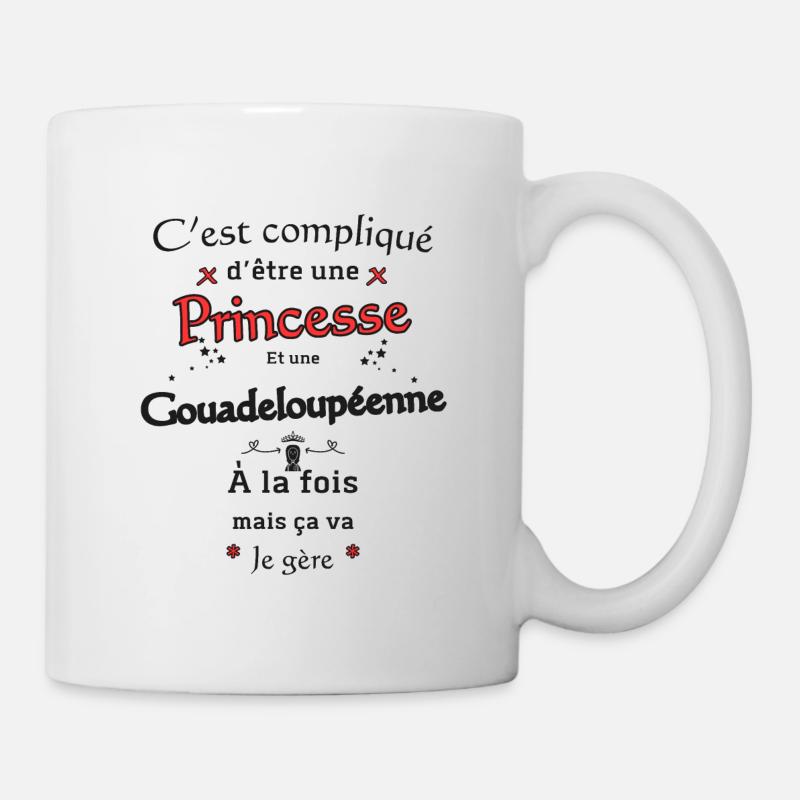 Princesse Et Gouadeloupéenne - Mug blanc - blanc